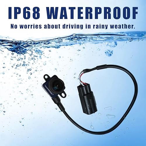 Image of No.56054059AD Rear View Backup Reverse Parking Camera [6 Pins] IP68 HD | Compatible with Dodge Durango and Jeep Grand Cherokee 5.7L 3.6L 2011-2013 Camera Replace OE# 56054059AC