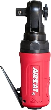 AIRCAT Pneumatic Tools 807 Mini Palm Ratchet 300 RPM, 35 ft-lbs Maximum Torque - 3/8-Inch