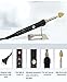 Arokimi Mini Iron, 80W Small Iron for Crafts Patches Shoes Hats, Adjustable Temperature, Easy to Use, with Replaceable Iron Tips (Black)