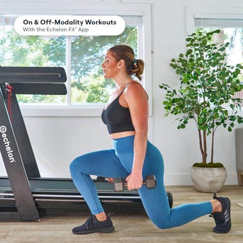Image of Echelon Stride 50-RCX Treadmill | LED Display, 3.0 Peak HP Quiet Motor, 12.5 MPH Max Speed, 15% Incline, Cushioned Deck, Bluetooth, USB & Wireless Charging for Home Gym Fitness