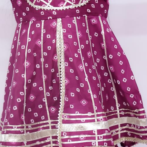 Image of LITTLE GINNIE Girls Kurta Sharara Set | Traditional Ethnic Wear for Kids
