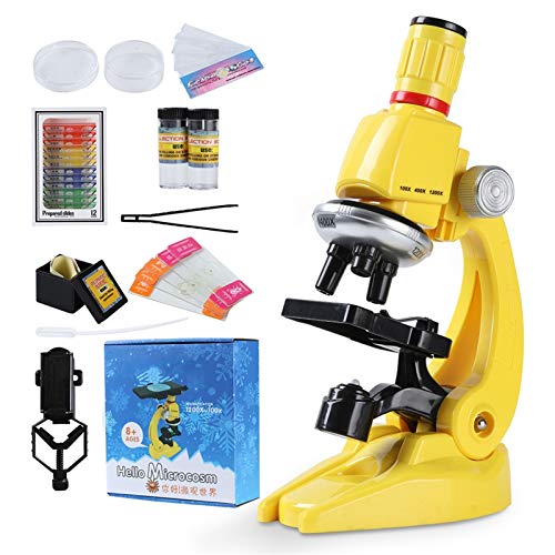 Microscopio infantil 100x-1200x para explorar la naturaleza en casa