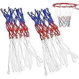 🏀Amplio ámbito de aplicación: muy duradero y resistente, todo tejido a mano, muy ligero, fácil de transportar y portátil, ideal para deportes al aire libre y bajo techo, ideal para canchas de casa, patios de recreo escolares, parques, centros de ocio o todas las canchas de baloncesto populares