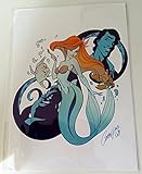 Disney New WonderGround Gallery Ariel A POP of Your World by J Scott Campbell Postcard 5' x 7' The Little Mermaid