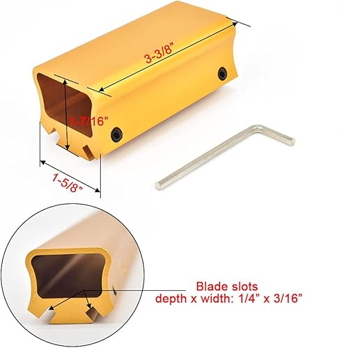 Miniatura 2 de Jointer Planer - Afilador de cuchillas de madera de 3-38 pulgadas, plantilla de afilado de cuchillos de carpintería de aluminio, 1 paquete