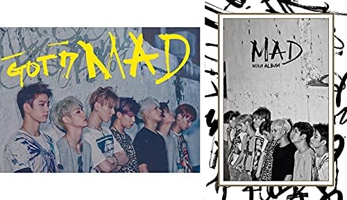 GOT7 - MAD (Mini álbum) Álbum+Juego de tarjetas de fotos extra (Vertical ver.)