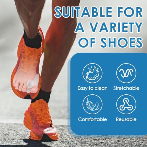 4 Paar Hallux Valgus Zehenspreizer,Toe Separator für den Großen Zeh,Silikon Zehentrenner,Reduziert Reibung & Druck,Universalgröße,Ideal für Täglichen Gebrauch