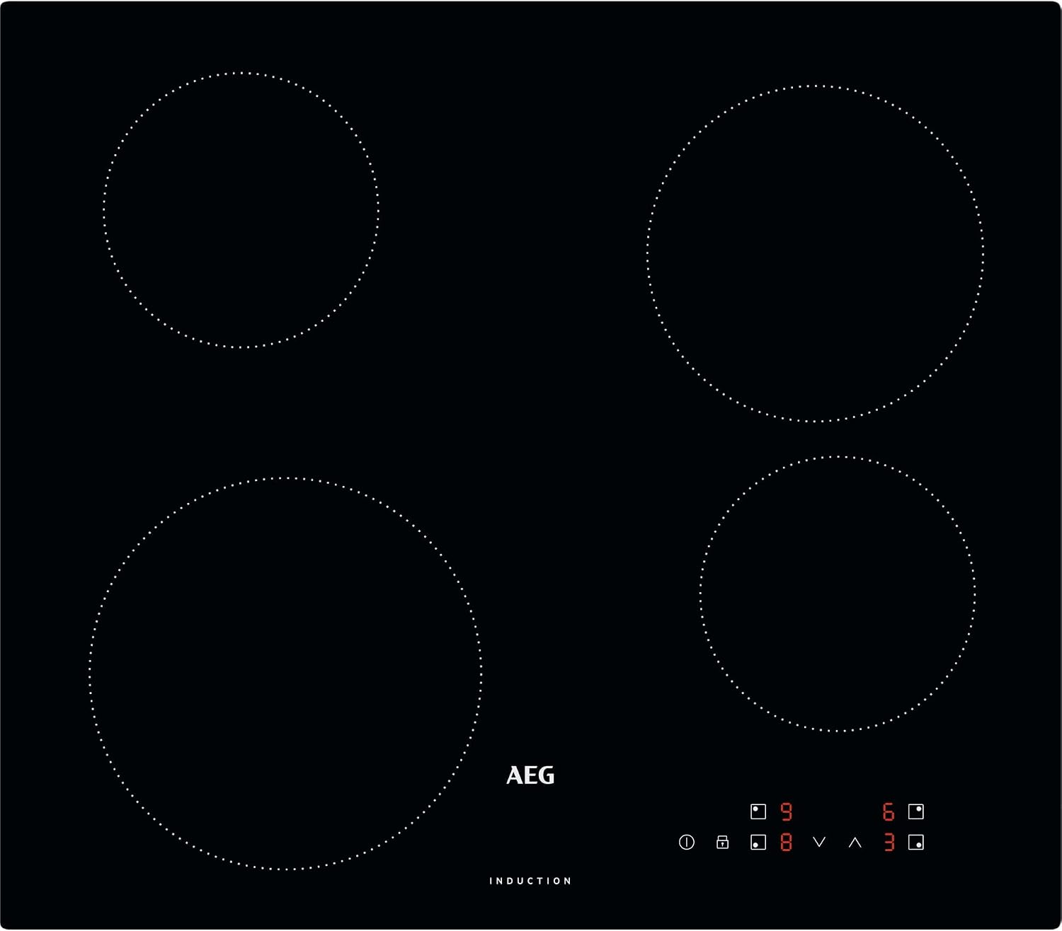 AEG 3000 Series Induction Full Hob, IBX64200CB, 4 Cooking Zones, 49cm, Touch Control, Precise Heat Control, Booster Function, Key Lock, Black review UK