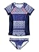Roxy Girls' Moroccan Stripes Short Sleeve Rashguard Set