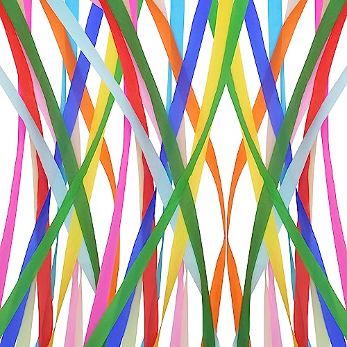 Image of 12 Rolls Crepe Paper Streamers - 12 Colors, Colorful Birthday Streamers for Birthday, Wedding, Baby Shower, Ocean, Rainbow, Bachelorette Party Decorations