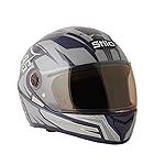 Sage Square ISI Certified ABS Clear Visor, High Standard Safety, Enhanced Design, Extra Comfort, Enhanced Design Proud 45 Full Face Graphic Helmet