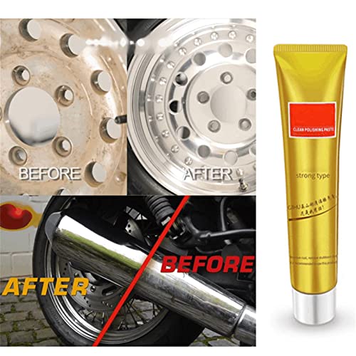 Ultra Metal Polishing Paste - Ultimate Metal Polish Cream - Fixini All Metal Polish Cream - Chrome, Silver, Aluminum, Brass, Gold And All Metal Polish Clean Shine And Protect (3) #TOP4