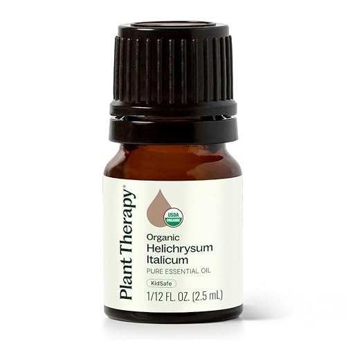 Plant Therapy Aceite esencial orgánico de helicriso italiano 100% puro, certificado por USDA, orgánico, sin diluir, aromaterapia natural, grado
