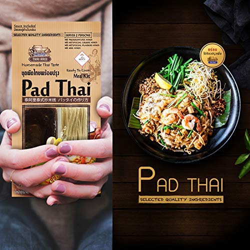 Miniatura 3 de Paquete de dos (2) kits de comida de fideos tailandeses Thai Aree Pad auténtico, fabricado en Tailandia