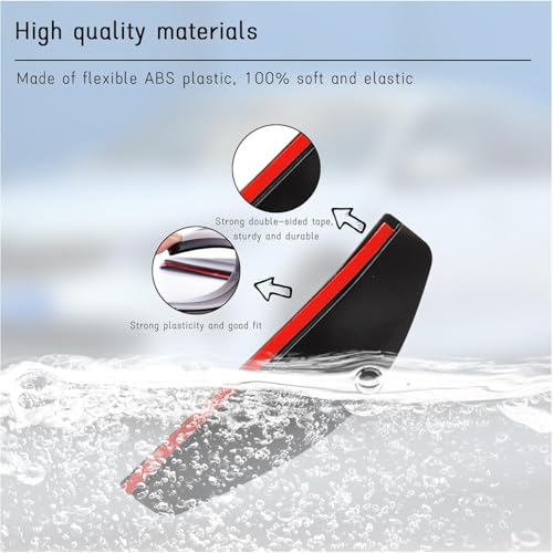 Déflecteur de pluie Leapmotor C10 visière de rétroviseur souple - 5