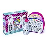 Bolsa de juguetes LOL SURPRISE incluida: esta mochila grande con el borde de pompón viene con 3 marcadores que cambian de color, 1 botella de agua para garabatos, 1 marcador mágico y 1 bolsa de regalo sorpresa con un impresionante parche tejido autoadhesivo