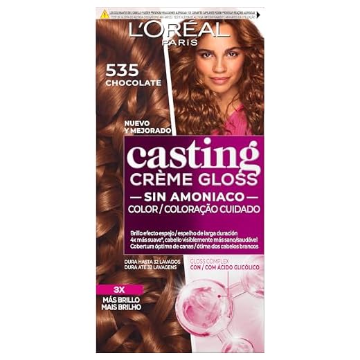 L'Oreal Paris Casting Crème Gloss Creme Tinte para Cabello, Chocolate, 1 Unidad (Paquete de 1), el embalaje puede variar