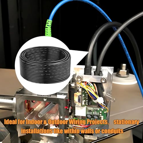 Image of XRDS -RF 10 AWG 50FT THHN Stranded Wire - Nylon Insulated Pure Copper Cable for Indoor Branch Circuits - Black - 600V Rated