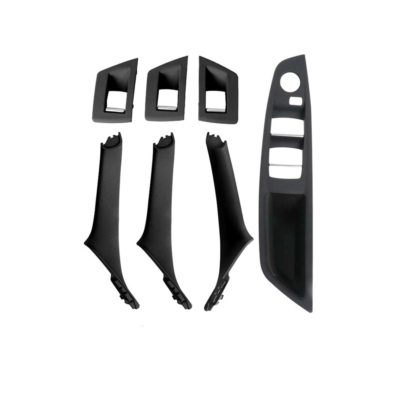 Nqkcuac Door Pull Handle for BMW F10 F11 F18 520 523 525 528 51417225865 LHD RHD Car Inner Passenger Door Panel Handle Pull(RHD Black)