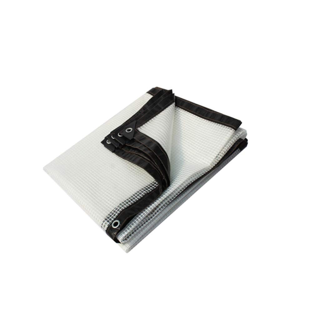 Bâche AGYH PE Tarpaulin, White Mesh Plastic Canopy, Garden Plant Protection Cover, Sofa Bed Dust Cover, 120g/m² (Size : 1.9X5.9m)