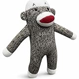 Sock Monkey Dog Toy | Squeaky Monkey Toy | Plush Monkeys Dogs Toys | Interactive Squeaky Monkeys | Small/Medium Breed Dogs Toys | Multicolor | 6'