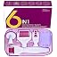 6 in 1 purple
