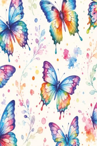 Watercolor Butterfly Pattern Notebooks Collection: Vol.1-Airy Wing of Wonder