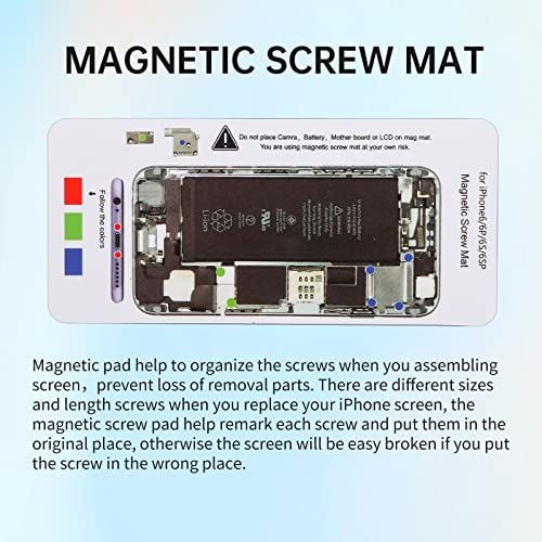 For Iphone 6S Plus Screen Replacement With Home Button 5.5” White Full Assembly, 6Splus 3D Touch Lcd Display Digitizer Fix Tools With Front Camera Speaker Sensor, Hd Glass Repair Kit For A1634, A1687 #TOP5