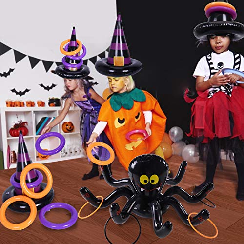 Halloween Ring Toss Games Inflatable Spiders - image 5