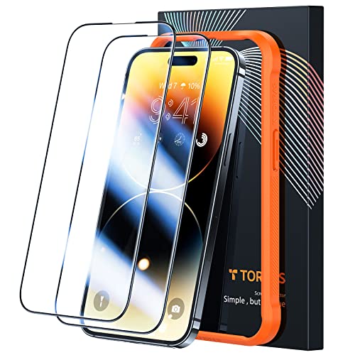 TORRAS for iPhone 17 Pro Privacy Screen Protector [25° Anti Spy] [Military-Grade 9H+ Aerospace Tempered Glass] Anti-Scratch Full Coverage Fit Privacy Screen Protector 17 Pro 6.3" 2-Pack 17 P