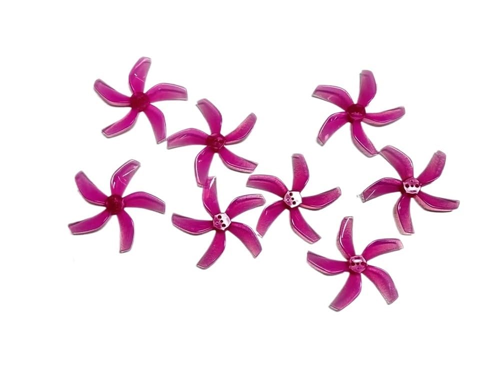 Universal 4 à 8 pièces 2020 5 x 2 x 5 5 pouces 50,3 mm 5 lames PC hélice 1,5 mm pour drone freestyle (rose)