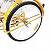 WooDerson 24 Inch Adult Tricycle Yellow, 6 Speed, Max Load 120kg, 3 Wheel Adult Trike Cargo Bikes With Light, Basket Load 25kg, For Cities Beaches Outskirts, Unisex #4