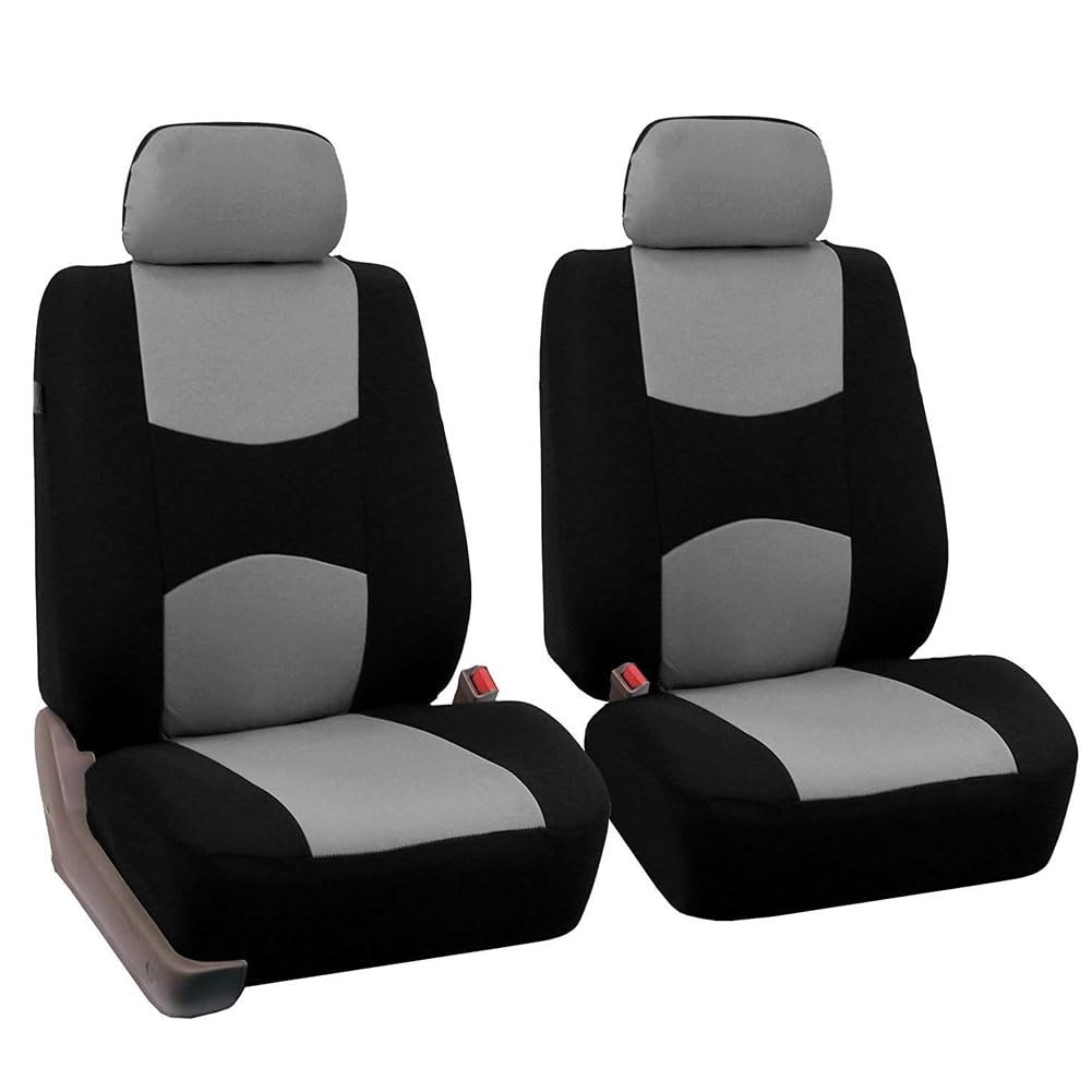 ZZZZS Voiture Ensembles De Housses Siège pour Mustang VI Coupe 2015 2016 2017, 9pcs Housse de Siege Tissu Protection Couverture Siège Nonslip Accessoire,D/Gray