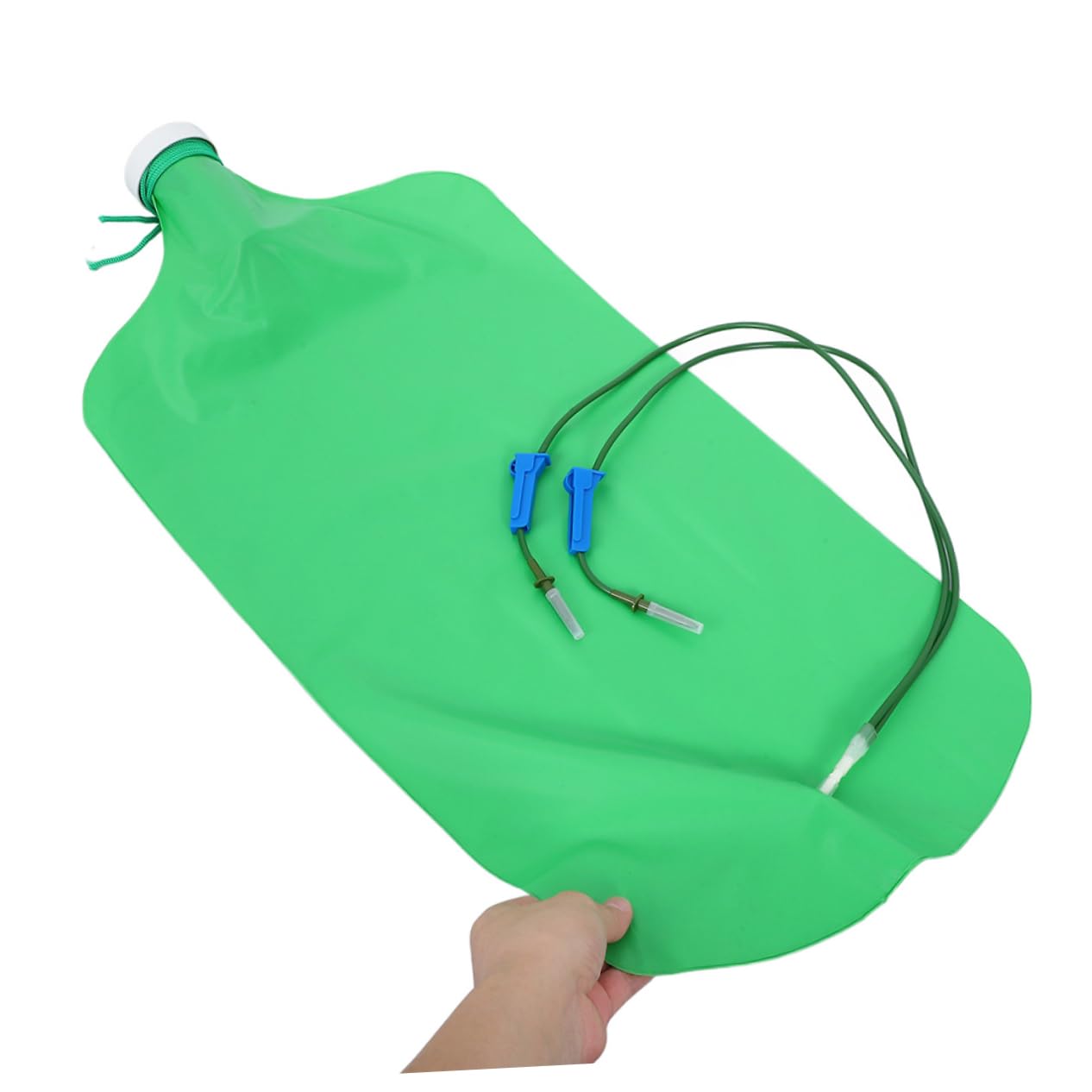 Sacco Irrigatore per Alberi 4 Gallon 2 Pezzi Verde Eva | Rilascio Lento, Doppia Uscita e Tubo Regolabile, per Arbusti e Alberi, Riutilizzabile Antiaging