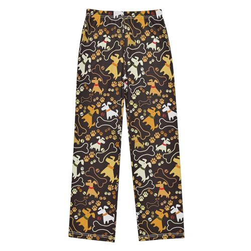 ZZKKO Cute Funny Dogs Boys Pants for Kids Jogger Pants with Pockets S-XL