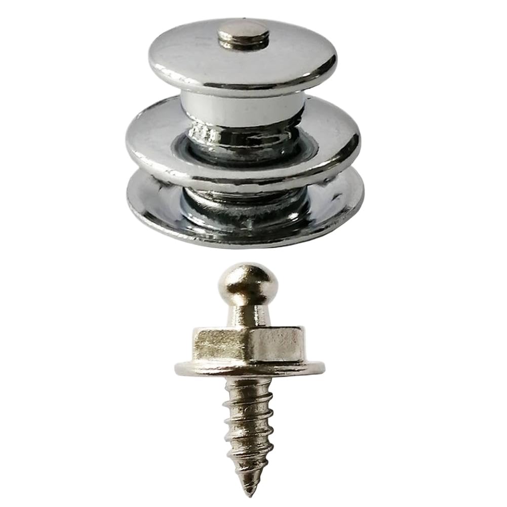 10 Sets QD Boat Canvas Snaps Upper Part Lower Part Plated Brass Compatible with RV Canvas Canopies Yacht