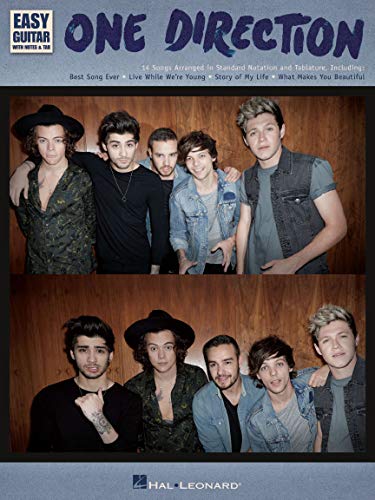 One Direction - Easy Guitar with Tab: Easy Guitar with Notes and Tab | Easy Guitar Songbook with Standard Notation and TAB | 14 One Direction Hits Arranged at an Easier Level for Developing Players