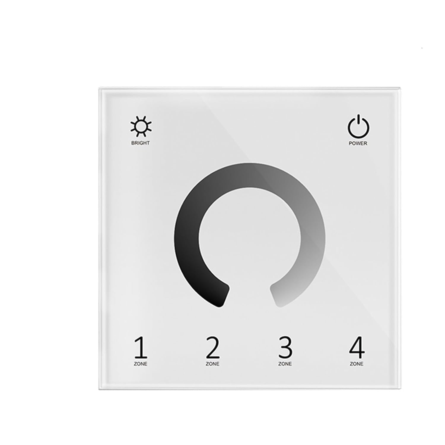 AC 110V 220V Input 4-Zone Touch Screen Master dimming/Color Temperature/RGB/RGBW/RGBCCT Controller(T12-B)