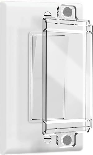 Cubiertas magnéticas para interruptores, interruptor de luz ILIVABLE y cubierta de toma de corriente para interruptores planos modernos, no a prueba