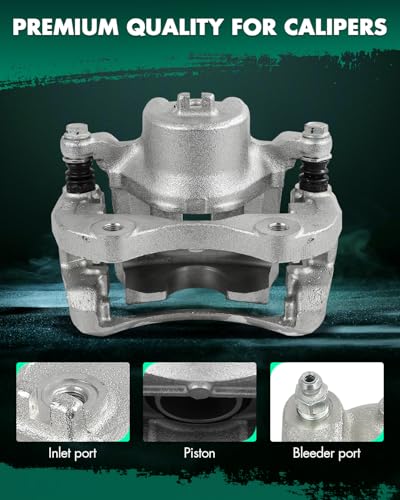 Image of SCITOO 19B3307A Front Right Disc Brake Caliper Assembly w /Bracket for Nissan for Cube 2009-2014,for Nissan for Versa 2007-2012