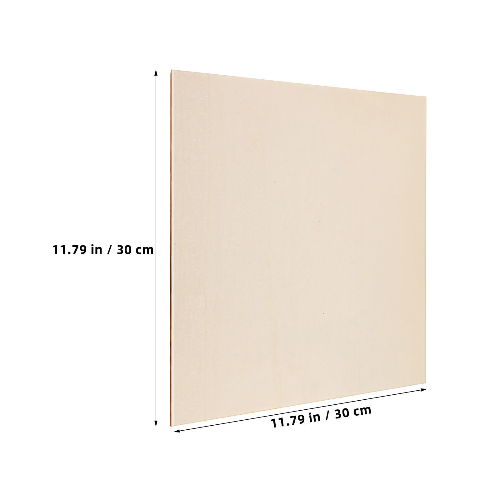 VILLCASE 8 Piezas Láminas de Madera Cuadradas Material Madera Rústica sin Terminar Fáciles de Grabar y Adornar, Color Caqui para Manualidades Diy Adecuado para Principiantes