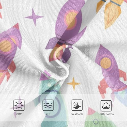 Wusikd Cute Rocket Boys' Underwear Cotton Colorful Boys Briefs Soft Toddler Underwear 2T3