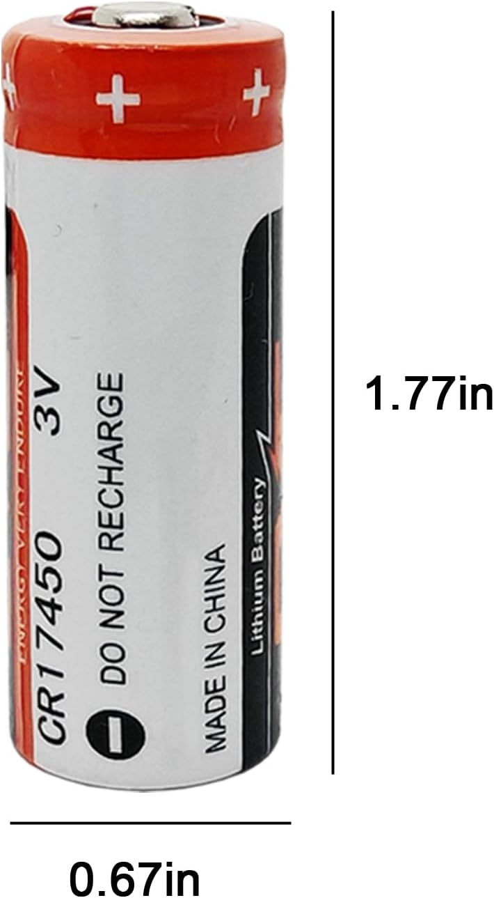 Mushuo 12 Pack CR17450 Lithium Battery 2400mAh 3V Long Lasting Power PLC Industrial Control Battery (Non-Rechargeable)
