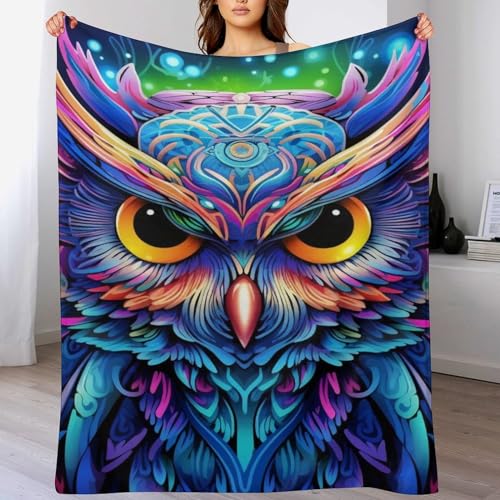 Manta de búho térmica con acabado premium para decoración de sofá 2