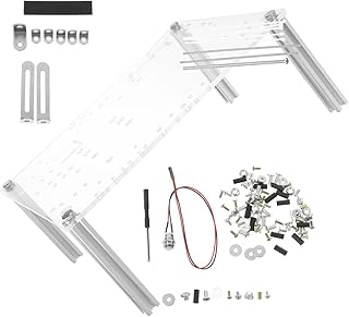 FUOYLOO Open Frame PC Case Chassis Bracket with Base Stand for Matx Motherboard, Open Air Computer Rack