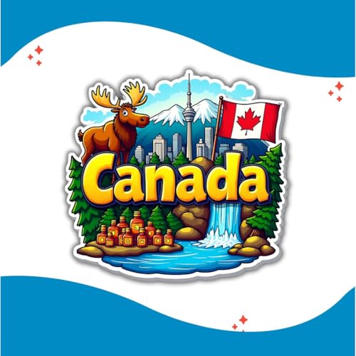 Image of Zesta Wooden Fridge Magnets Set | Refrigerator Decor Magnets for Kitchen | India Souvenir Fridge Magnet Collection | Wooden Magnet for Fridge Door Decoration (Canada)