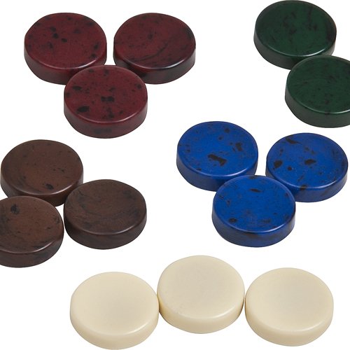 Magnetic Backgammon Checkers-Green 3/4"