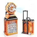 15L Bucket Portable Misting Fan, 30000mAh Rechargeable Battery Powered Oscillating Cooling Fan, 4 Strong Winds, Brushless Motor Outdoor Fans for Fishing, Travel, Garden, Golf, Tent