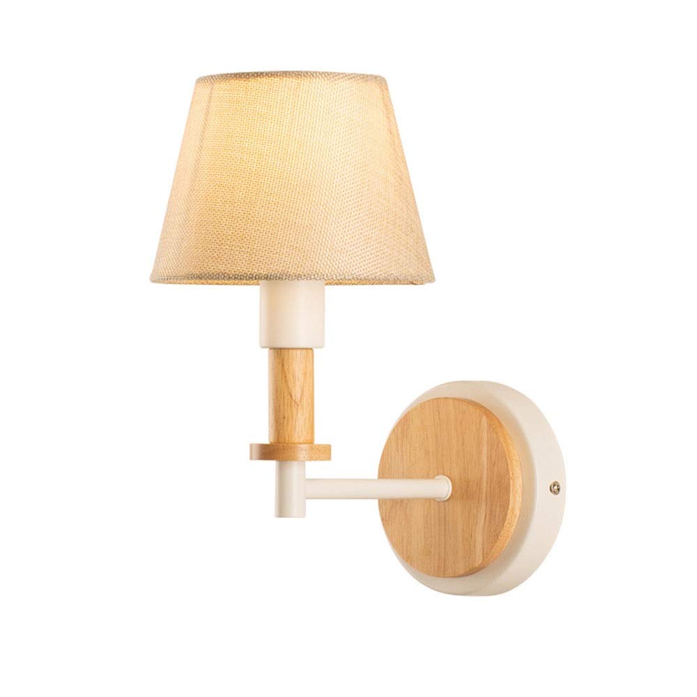 OZBMA Wall Mounted Light Macarons Nordic Lamp Bedroom Bedside Personality Creative Living Room Aisle Modern Minimalist E14 Reading (Color : White) (White)