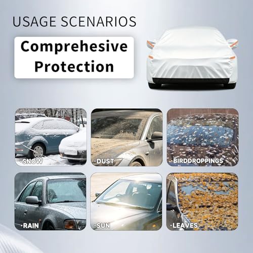 Image of GUNHYI Car Cover Custom Fit Kia Optima(2000-2020) /Kia K5 (2020-2026) Waterproof for Automobiles, Oxford Sun Rain Dust Snow Protection (Ships from US Warehouse, Delivery 3-5 Days)